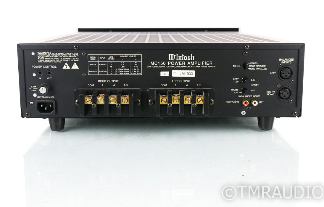 McIntosh MC150 Stereo Power Amplifier; MC-150