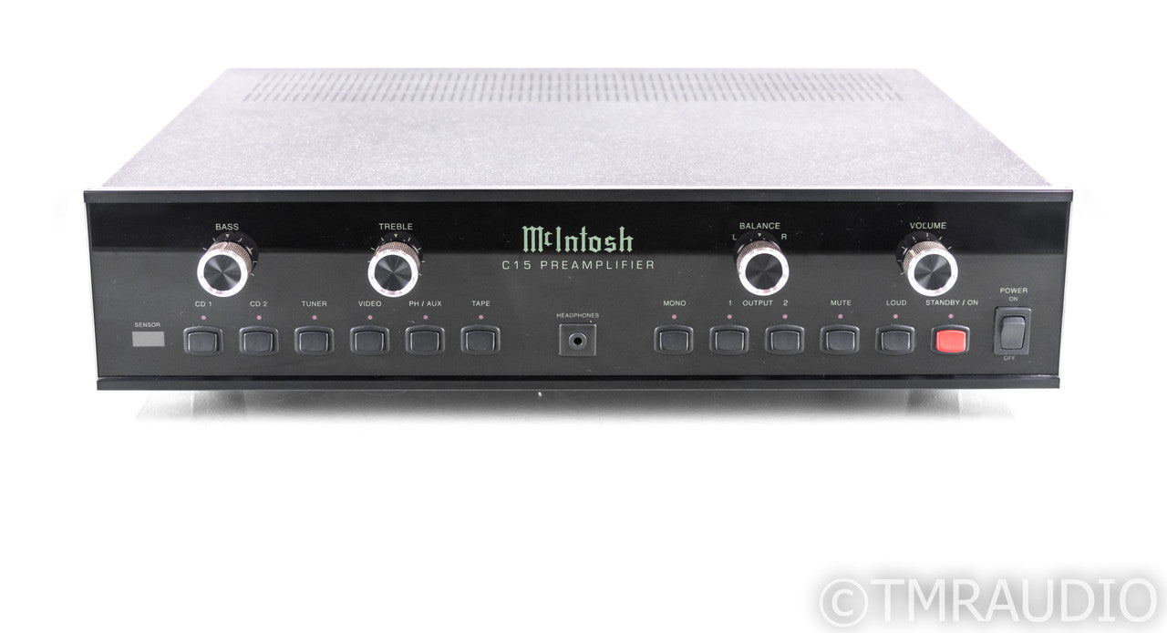 McIntosh C15 Stereo Preamplifier; C-15; MM Phono; Remote