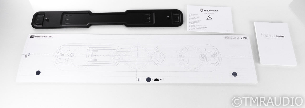 Monitor Audio Radius One 3 Channel Passive Soundbar; Gloss Black