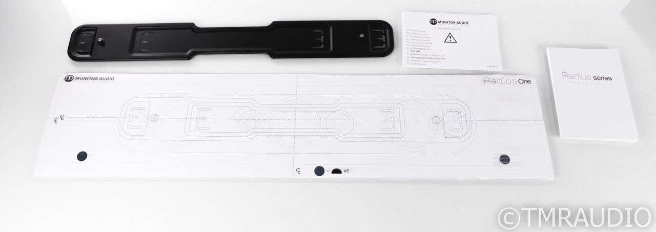 Monitor Audio Radius One 3 Channel Passive Soundbar; Gloss Black