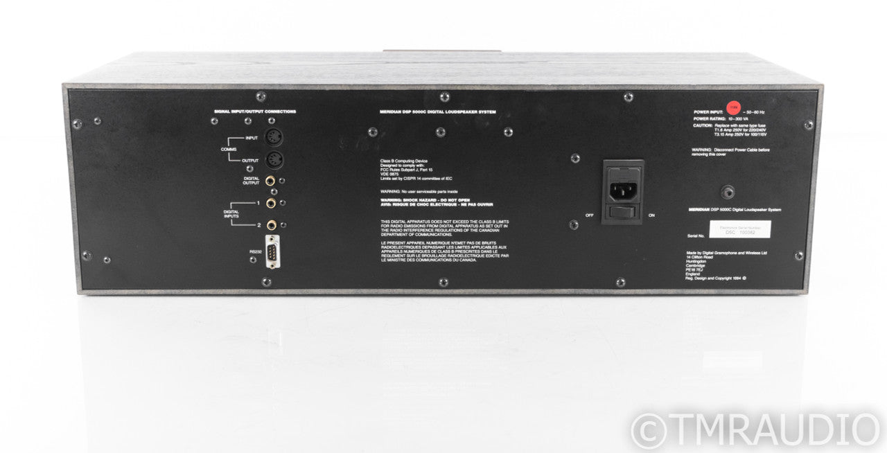 Meridian DSP5000C Digital Powered Center Channel Speaker; Black Finish