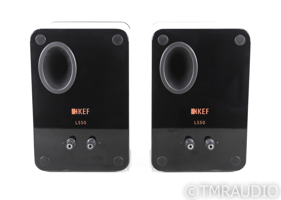 KEF LS50 Bookshelf Speakers; Black Pair; LS-50