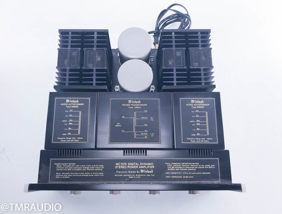 McIntosh MC7270 Stereo Power Amplifier w/ Walnut Cabinet