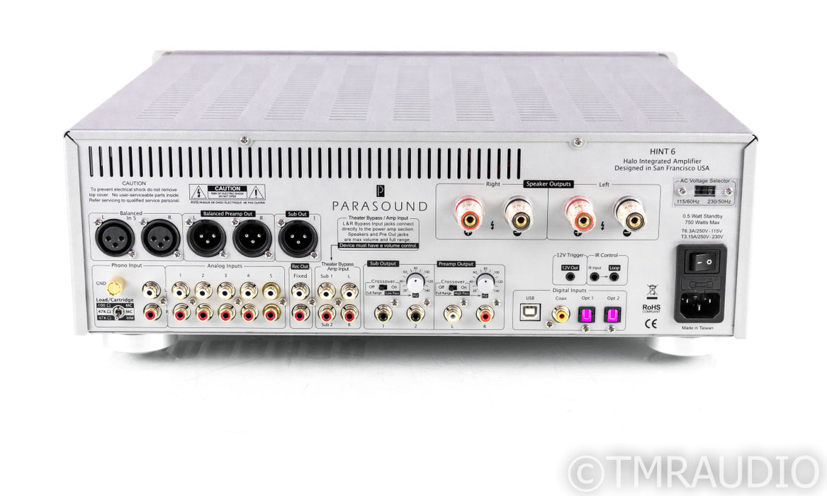 Parasound Halo HINT 6 2.1 Channel Integrated Amplifier; Remote