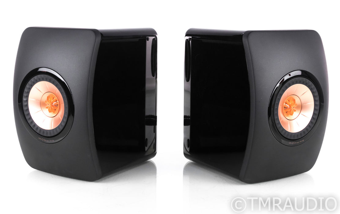 KEF LS50 Bookshelf Speakers; Black Pair; LS-50