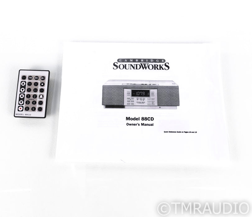 Cambridge Soundworks Model 88 CD Player / AM/FM Tuner; 88-CD; Remote