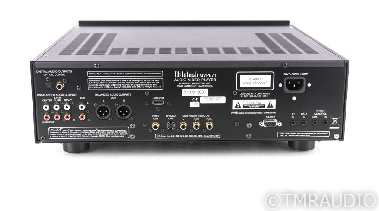 McIntosh MVP871 DVD / SACD Player; MVP-871; Remote