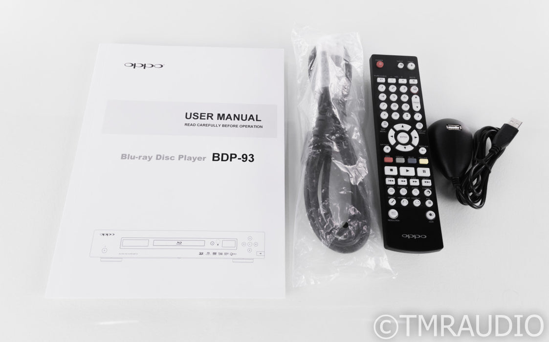 Oppo BDP-93 Universal 3D Blu-ray Player; SACD / CD / DVD