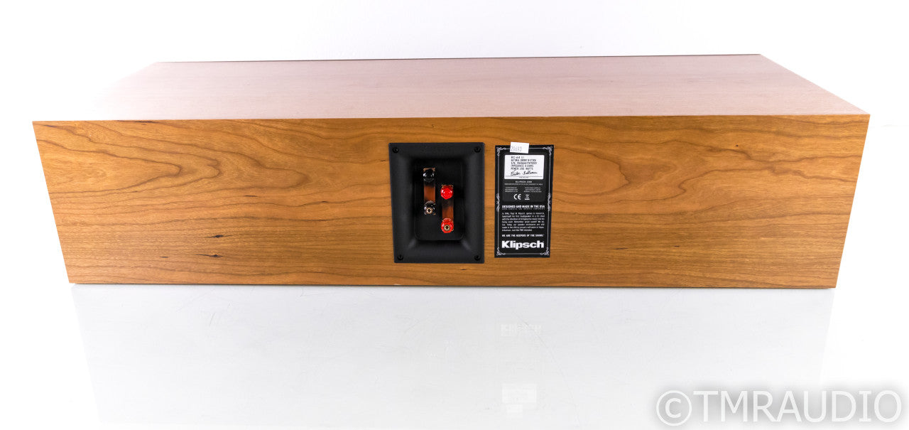 Klipsch RC-64 III Center Channel Speaker; RC64 Mk III; Natural Cherry