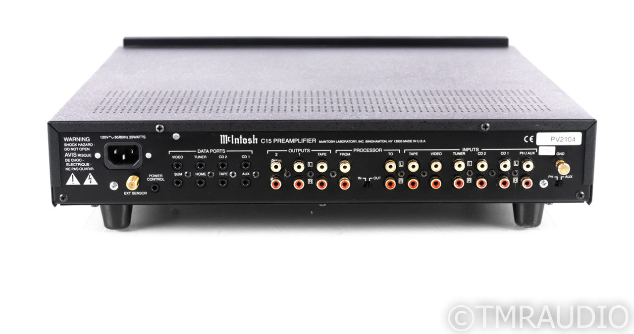 McIntosh C15 Stereo Preamplifier; C-15; MM Phono; Remote