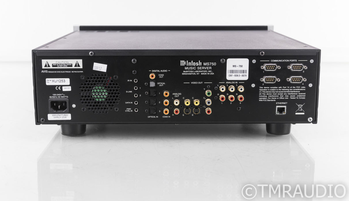 McIntosh MS750 Network Player / CD Ripper; MS-750; 750GB (No Remote)