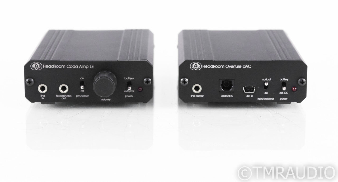 HeadRoom Coda & Overture Headphone Amplifier / DAC; Battery Powered