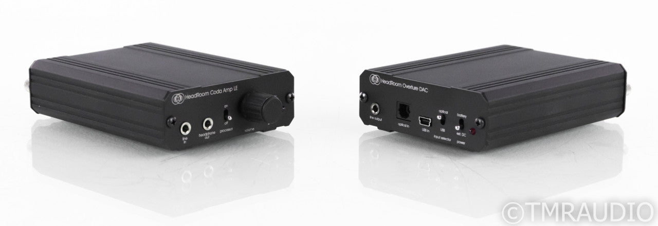 HeadRoom Coda & Overture Headphone Amplifier / DAC; Battery Powered