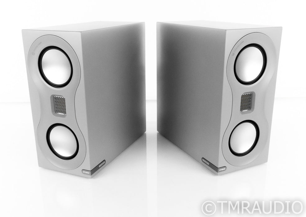 Monitor Audio Studio Bookshelf Speakers; Satin Gray Pair