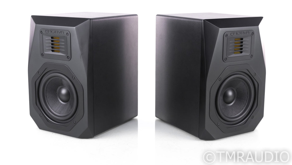 Emotiva Airmotiv B1 Bookshelf Speakers; Black Pair