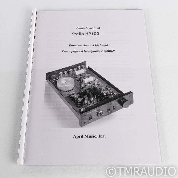 April Music Stello HP100 Headphone Amplifier; HP-100