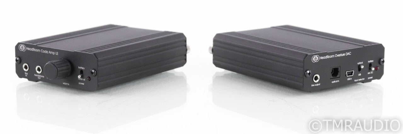HeadRoom Coda & Overture Headphone Amplifier / DAC; Battery Powered