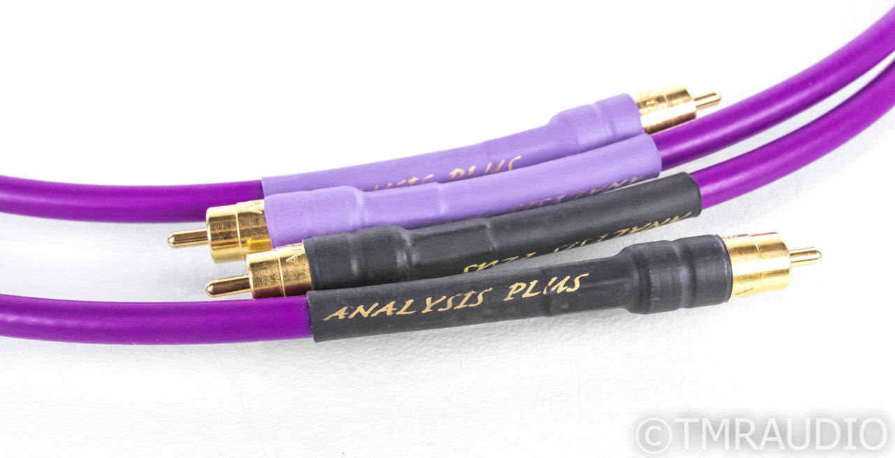 Analysis Plus Oval One RCA Cables; Oval 1; 1m Pair Interconnects