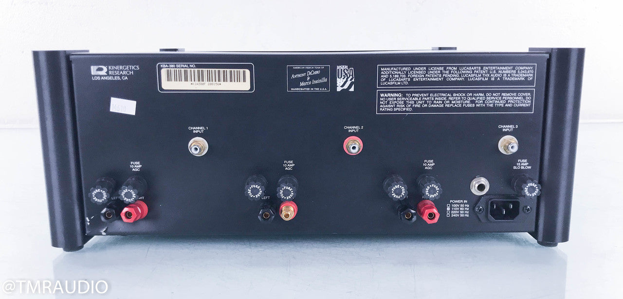 Kinergetics Research KBA-380 Three Channel Amplifier