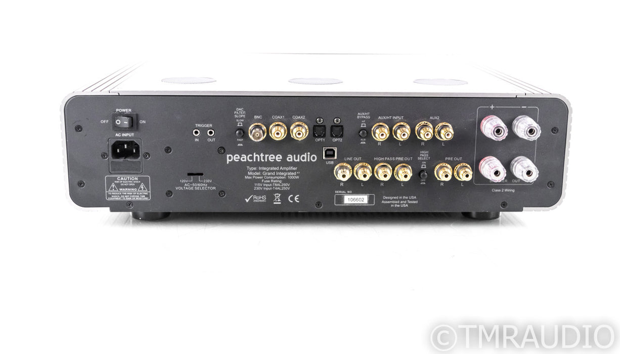Peachtree Audio Grand Integrated X-1 Amplifier; Stereo Tube Hybrid Integrated