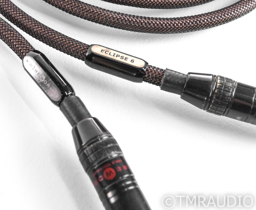 WireWorld Eclipse 6 XLR Cables; 25ft Pair Balanced Interconnects