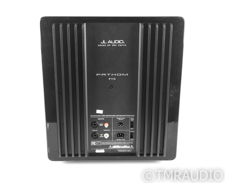 JL Audio Fathom f113 V1 13.5" Powered Subwofer; Gloss Black; F-113