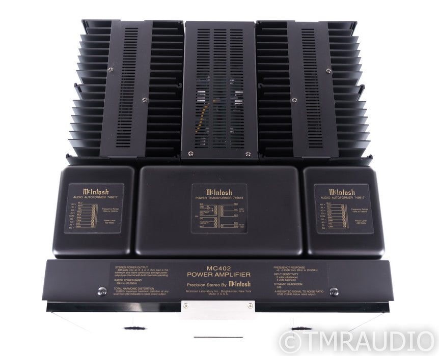 McIntosh MC402 Stereo Power Amplifier; MC-402 (1/2)