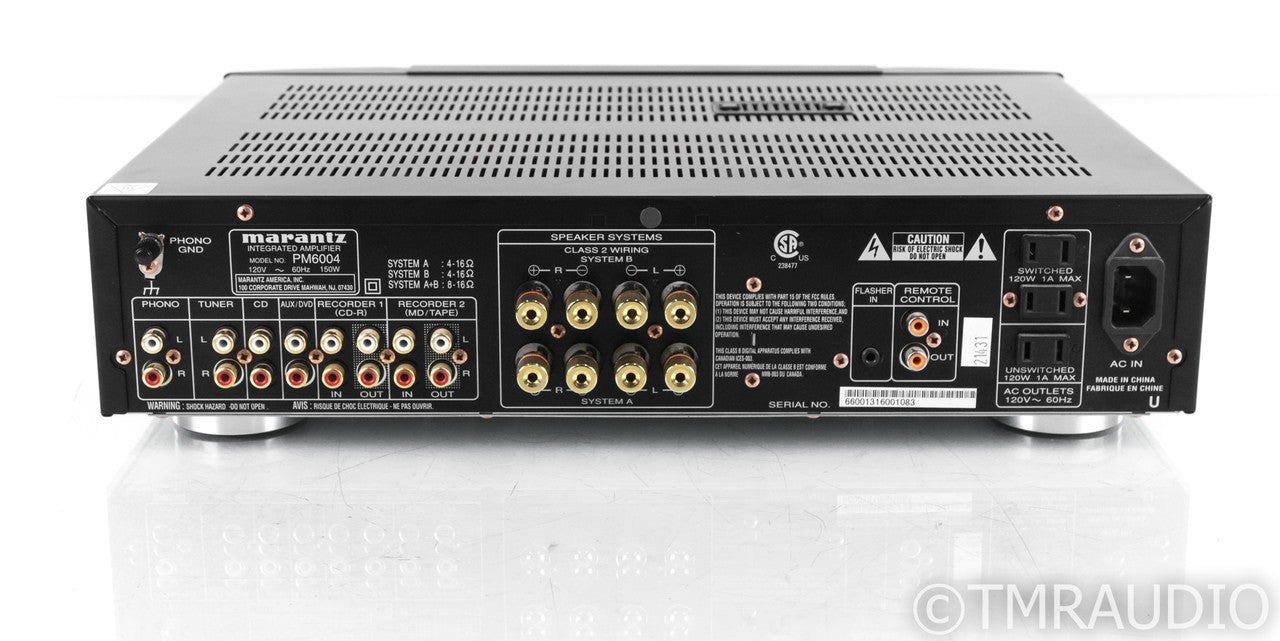 Marantz PM6004 Stereo Integrated Amplifier; PM-6004; MM Phono; Remote