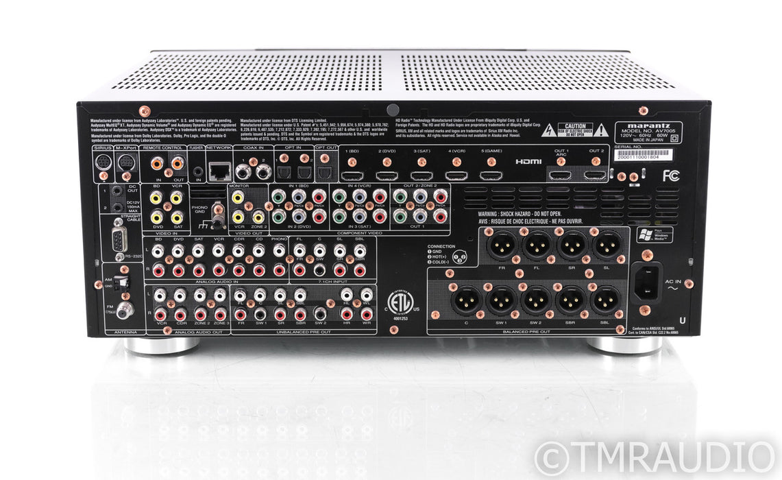 Marantz AV7005 7.1 Channel Home Theater Processor; AV-7005; Remote