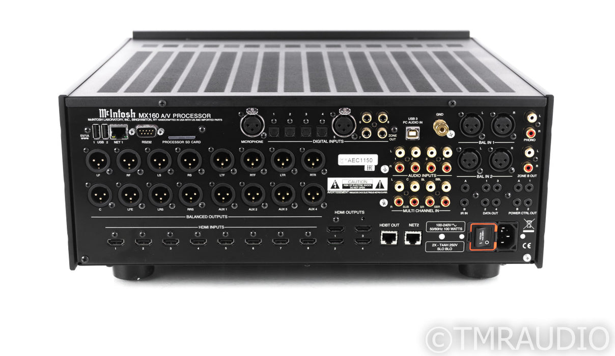 McIntosh MX160 11.1 Channel Home Theater Processor; 4K UHD; Dolby Atmos; Auro 3D
