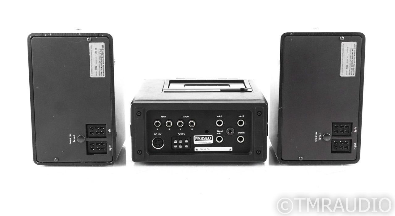 Nakamichi 350 Portable Cassette Recorder; ADS 2002 Power Converter / Speakers