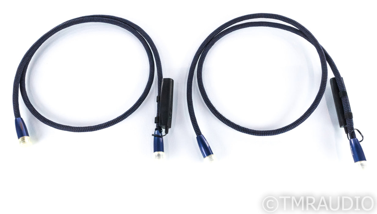Audioquest Water XLR Cables; 1.5m Pair Balanced Interconnects; 72v DBS