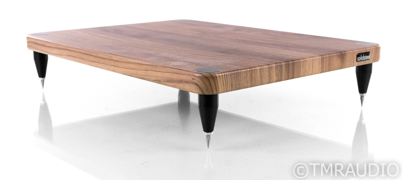 Solidsteel S3-A Audio Base Amplifier Stand; Single; Walnut
