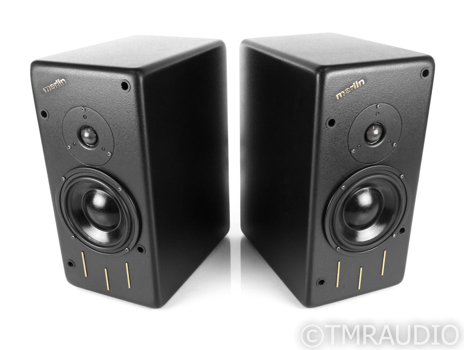 Merlin TSM MME Bookshelf Speakers w/ Master RC Network; Black Pair