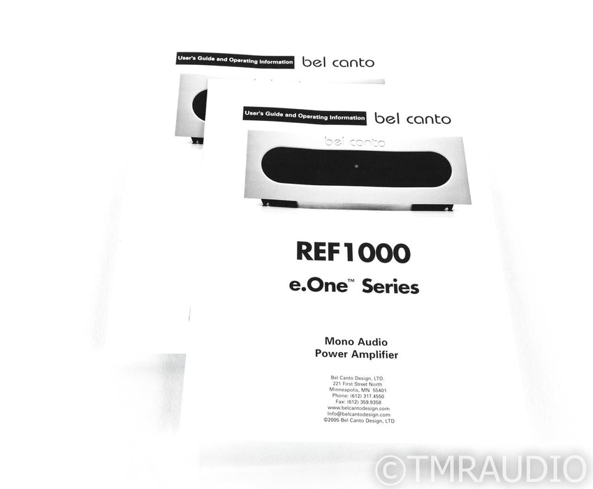 Bel Canto REF 1000 Mono Power Amplifier