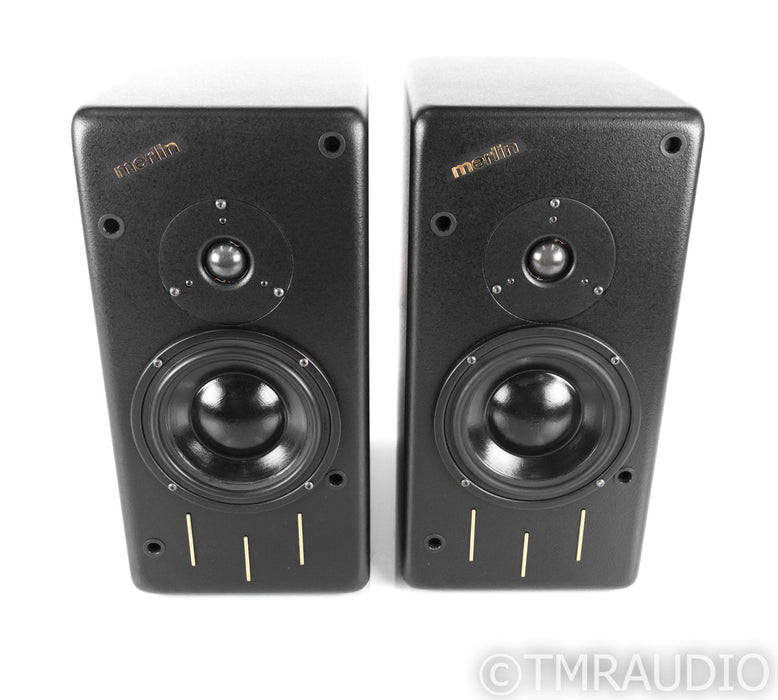 Merlin TSM MME Bookshelf Speakers w/ Master RC Network; Black Pair