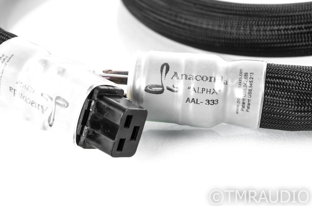 Shunyata Anaconda Alpha Power Cable; 7ft AC Cord; 20A