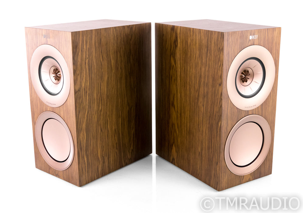 KEF R3 Bookshelf Speakers; Walnut Pair; R-3