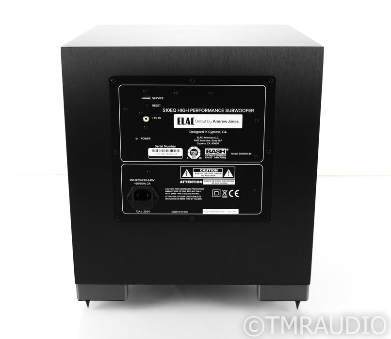 ELAC Debut S10EQ 10" Powered Subwoofer; Black; S10-EQ