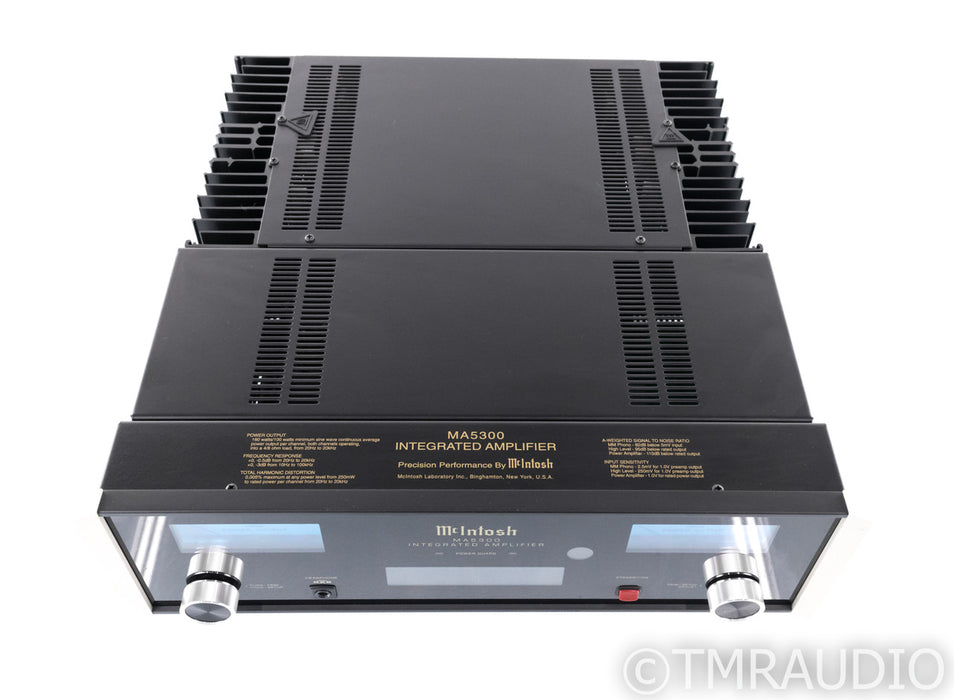 McIntosh MA5300 Stereo Integrated Amplifier; MA-5300; Remote; MM Phono