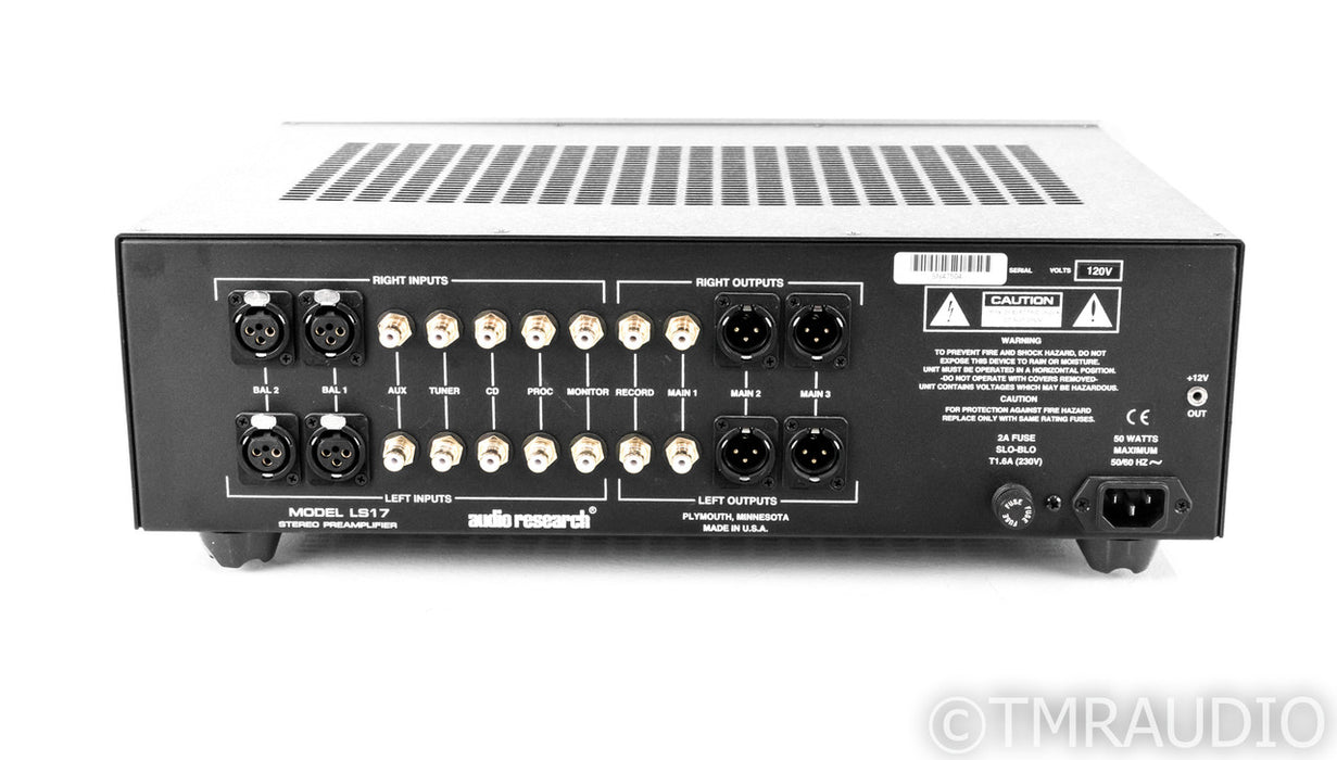 Audio Research LS17SE Stereo Tube Preamplifier; LS-17SE; Remote