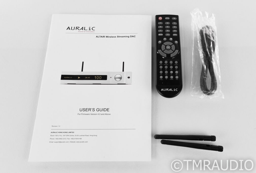 Auralic Altair Wireless Network Streamer / DAC; D/A Converter; 1TB; Remote