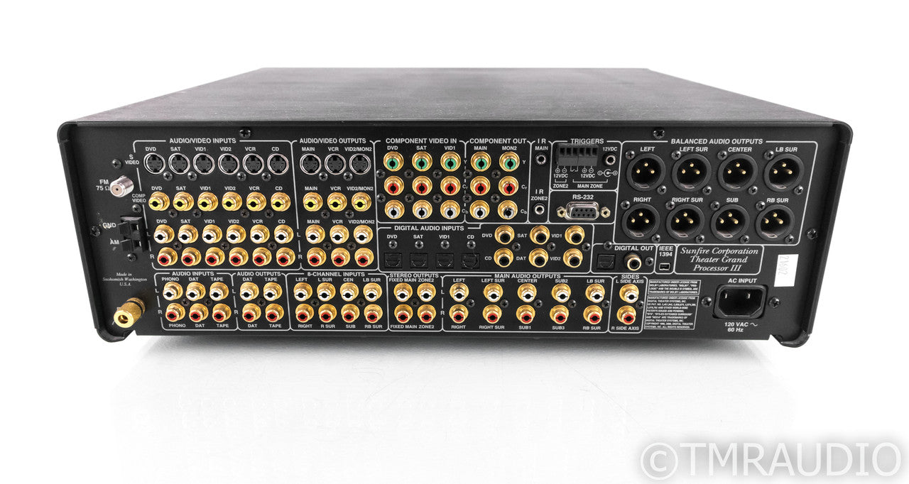 Sunfire Theater Grand III Home Theater Processor; Architect's Choice; MM Phono