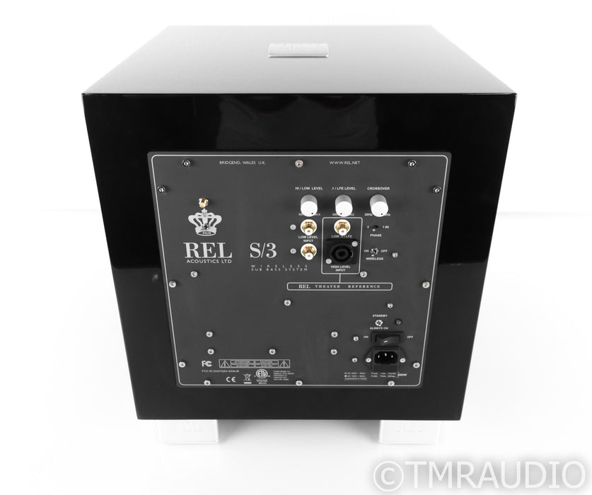 REL S/3 SHO 10" Powered Subwoofer; S3SHO; Piano Black (New / Warranty)