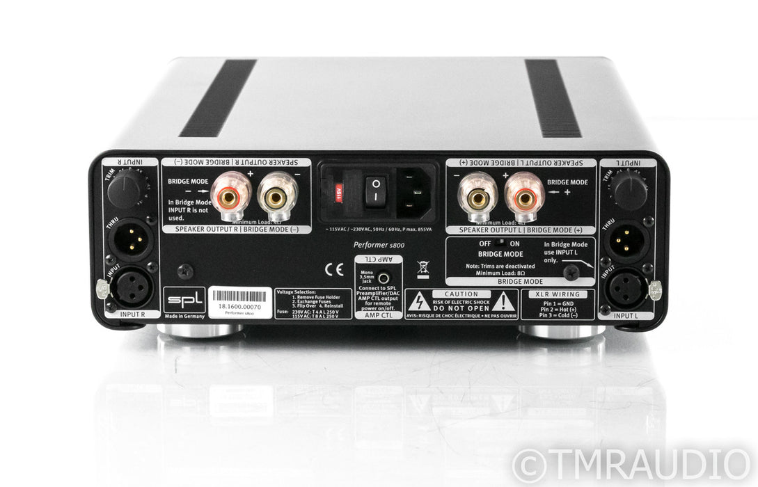 SPL Performer S800 Stereo Power Amplifier; S-800