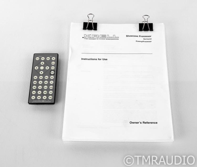 Krell Showcase 7.1 Channel Home Theater Processor; Remote