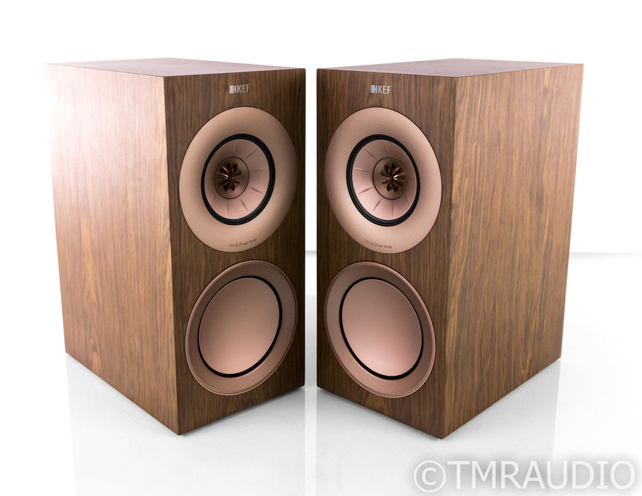 KEF R3 Bookshelf Speakers; Walnut Pair; R-3