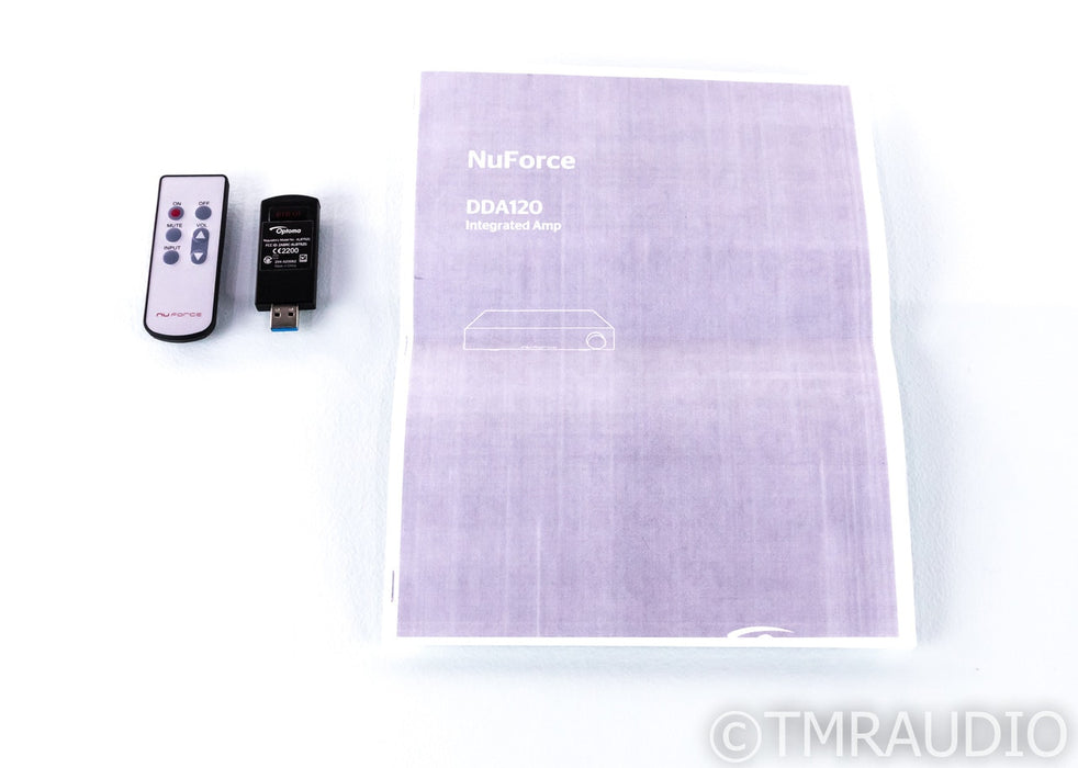 Nuforce DDA-120 Stereo Integrated Amplifier; DDA120; Bluetooth; Remote; Silver