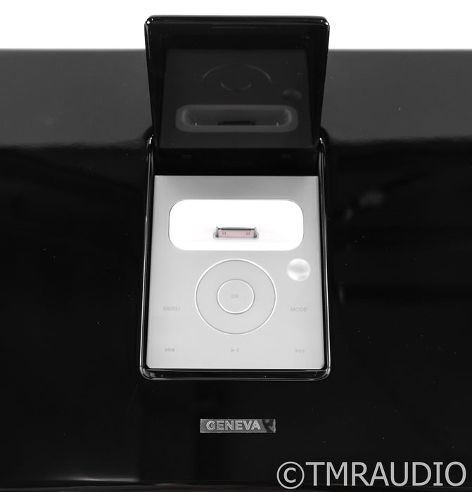 Geneva Model M Sound System; FM Tuner; iPod Dock; Remote