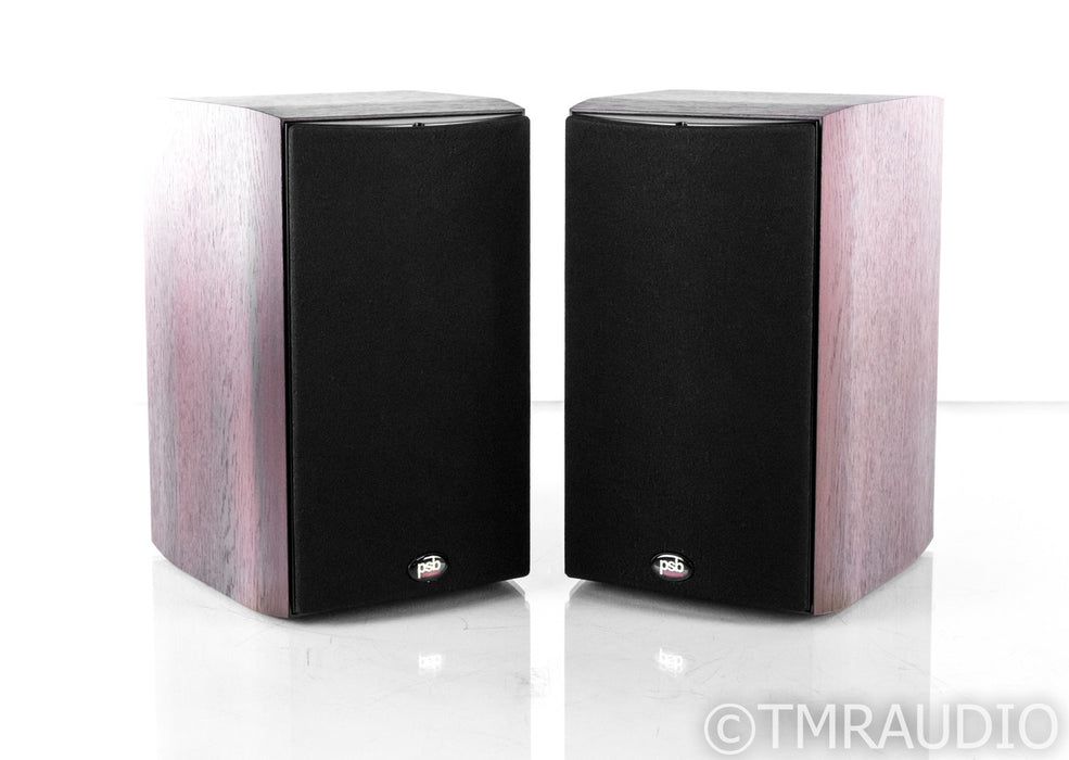 PSB Image B5 Bookshelf Speakers; Dark Cherry Pair
